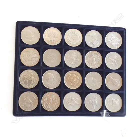 20 MAINLY UK & NZ CROWNS & $1 COINS UNC ETC