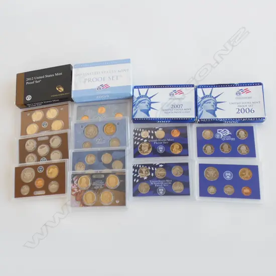 4X USA PROOF COIN SETS 2006. 2007. 2009 + 2012