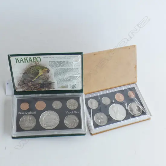 1985 NZ COIN SET & 1986 NZ PROOF SET