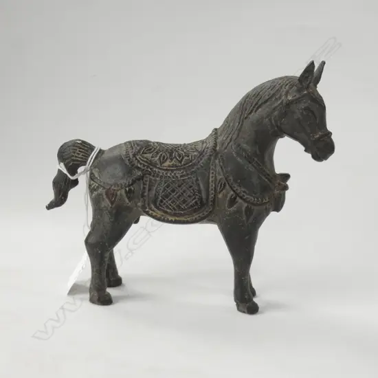 HEAVY METAL HORSE - ENGRAVED SADDLE L 170MM