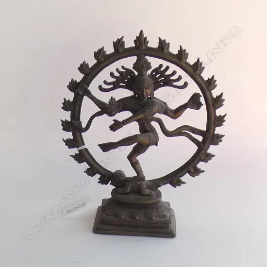 INDIAN BRONZE FIGURE OF SHIVA H 190 MM