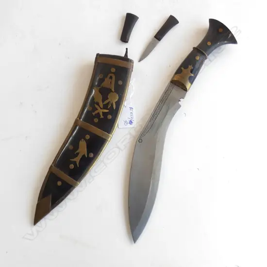 A RETIRING OFFICERS KHUKURI KNIFE FROM THE REGIMENT