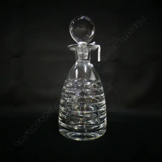 CRYSTAL DECANTER w. BULLS EYE STOPPER H.280mm