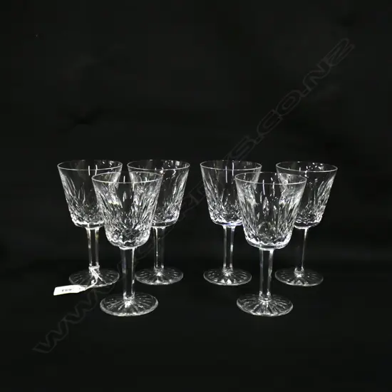 6 WATERFORD LISMORE GLASSES H.145mm