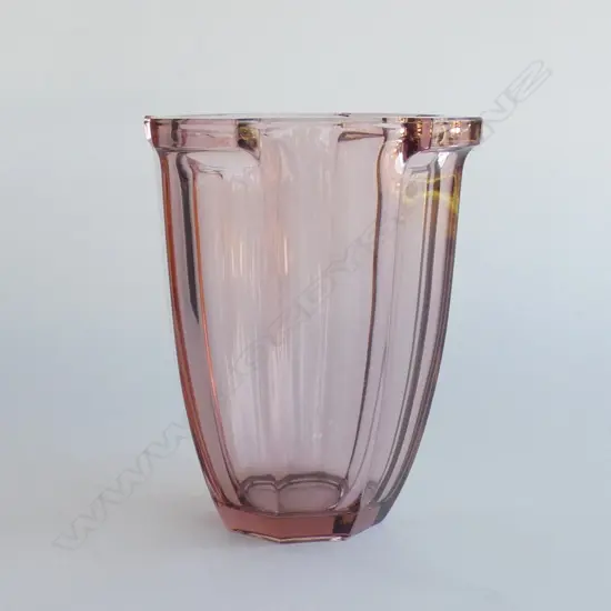 DECO PURPLE GLASS VASE H.220mm