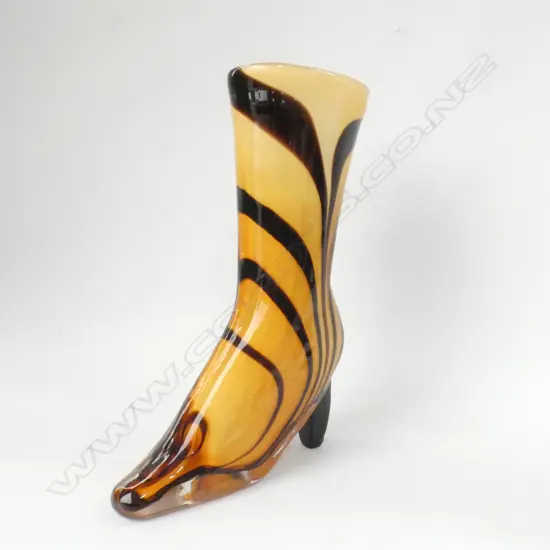 MURANO GLASS ANIMAL PRINT HIGH HEELED BOOT H. 265MM