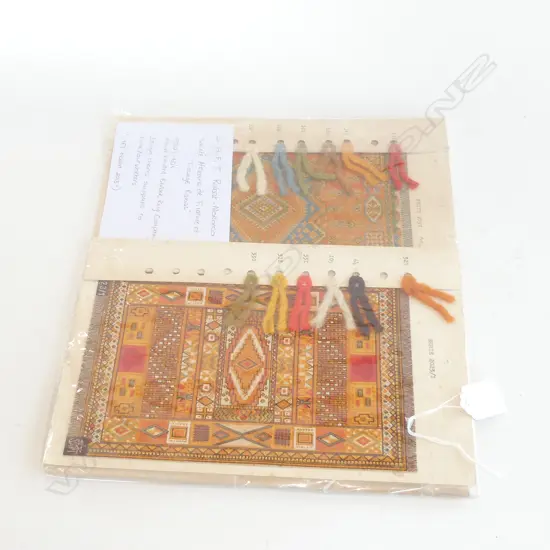 3 X S.A.F.T. RUG DESIGN CHARTS. (EXTRA DETAILS SUPPLIED)