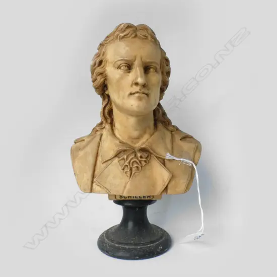RESIN BUST OF SCHILLER /GERMAN PLAYWRIGHT H 240 MM