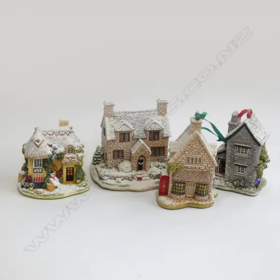 4 LILLIPUT LANE COTTAGES IN ORIGINAL BOXES; IVY HOUSE, VICARAGE, FIR TREE COTTAGE & WINTER WARMER