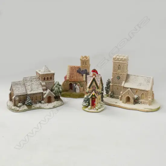 4 LILLIPUT LANE IN ORIGINAL BOXES; ST JOSEPHS CHURCH, LITTLE STAR, WEDDING BELLS & ALL SAINTS WATERMILLOCK