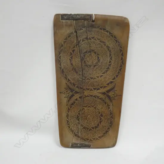 UNKNOWN CULTURE SHAMANISTIC DIVINATION BOARD, 430 x 240mm