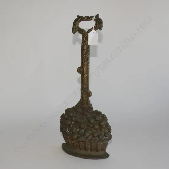 HEAVY BRASS DOOR STOP AS A BOUQUET H.365mm