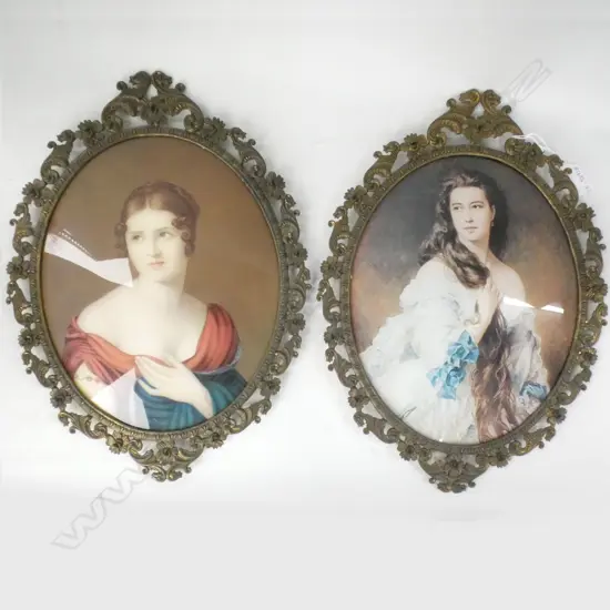 PR GILT FRAMED PORTRAITS  395 X 290MM (INCL FRAME)