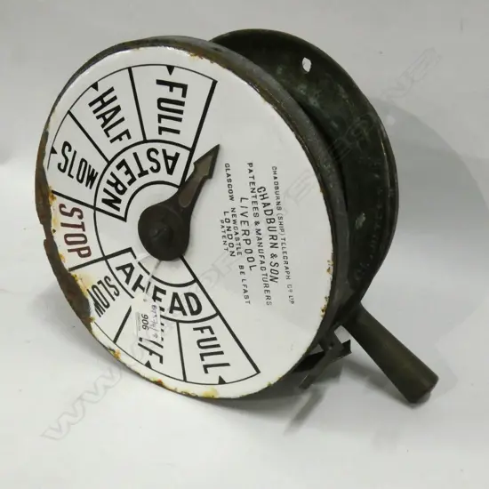 SHIPS TELEGRAPH; CHADBURN & SON LIVERPOOL 245mm dia