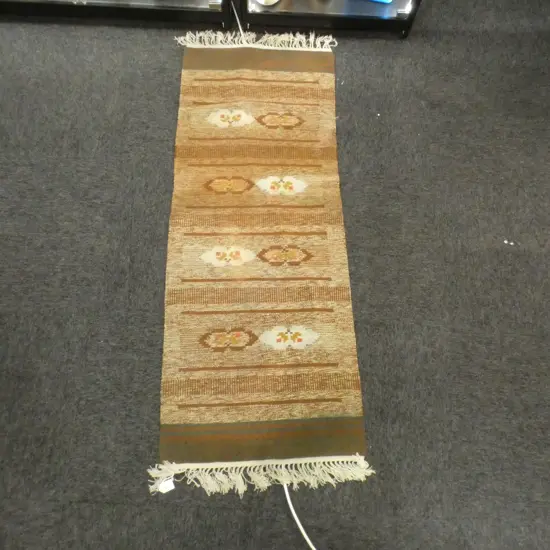 HAND WOVEN TRIBAL RUG, 520 X 1500mm