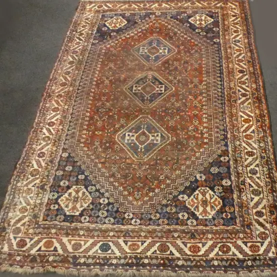 ANTIQUE LG HAND KNOTTED PERSIAN  RUG 3150x2300mm