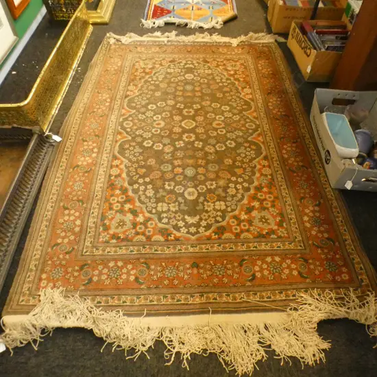 HAND KNOTTED WOOL PILE RUG 1820x1180mm