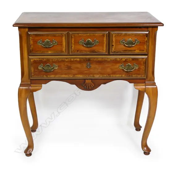 MODERN QUEEN ANNE STYLE LOW BOY,  760 x 410x 760mm