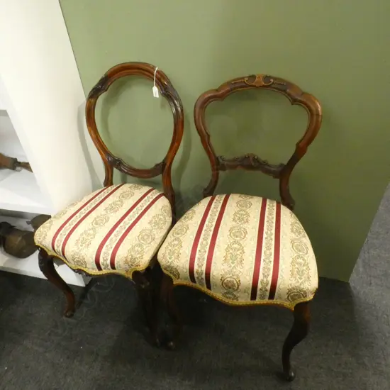 PR BALLOON BACK CHAIRS ex Highwic House the vendor is great great grandson of the first owner of Highwic
