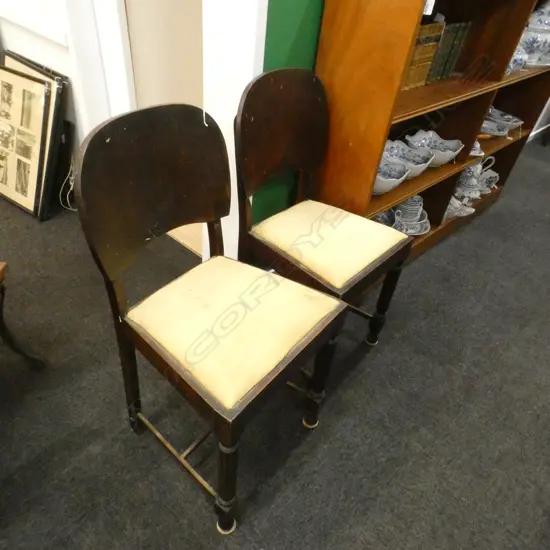 PR 20s DARK OAK DINING CHAIRS