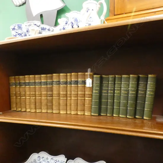 BOX LOT ANTIQUE DICKENS NOVELS ETC EX HIGHWIC HOUSE