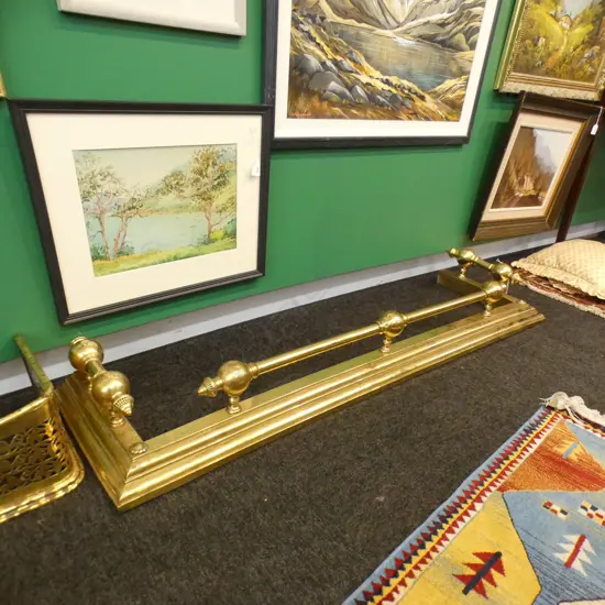 BRASS FIRE FENDER 1380x380mm