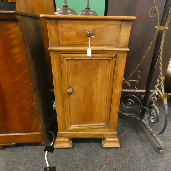 EUROPEAN BEECH BEDSIDE CABINET...