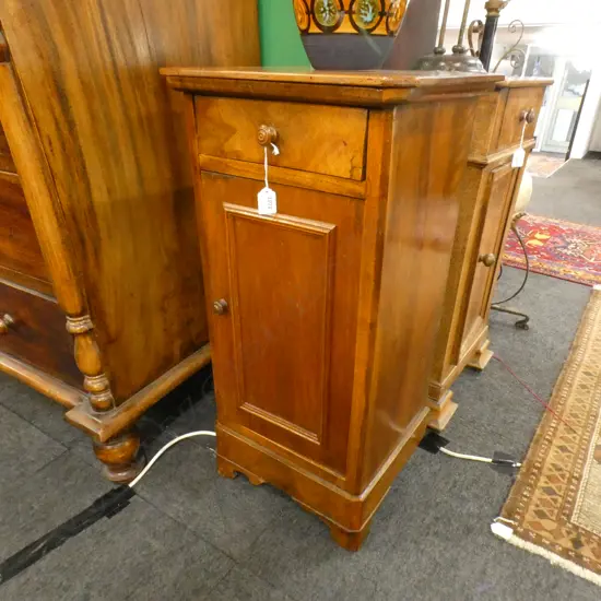 WALNUT BEDSIDE CABINET...