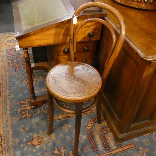 ANTIQUE BENTWOOD CHAIR 'FITU CORSETS' 