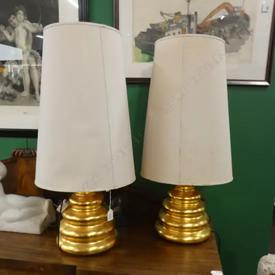 PR CONTEMPORARY GOLD LAMPS BY MERITALIA H.750mm