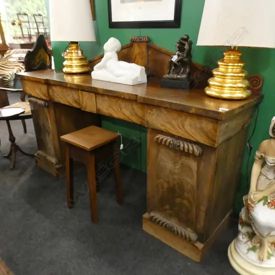 SUNFADED REGENCY SIDEBOARD...