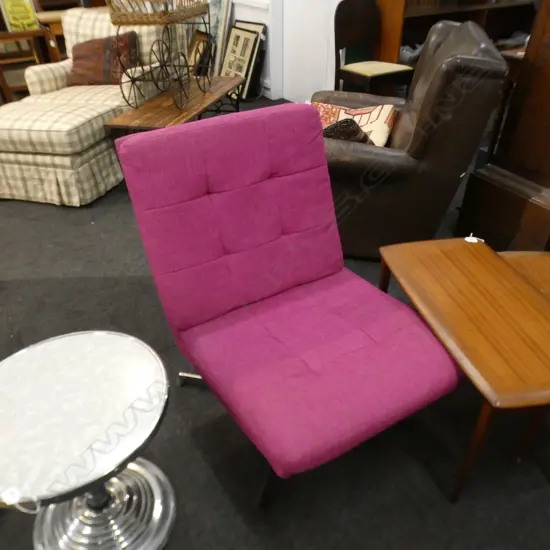 PINK UPHOLSTERED DANSKE MOBLER CHAIR 