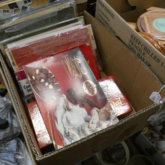 STAMP COLLECTION INCL NZ 1990'S & 2000 FDC PACKS + BOXES OF LOOSE STAMPS ETC. 