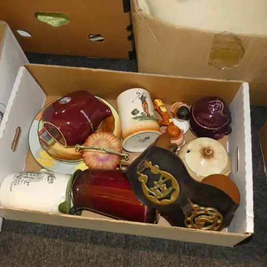 BOX ASST INCL ROYAL DOULTON SERIES WARE ETC..