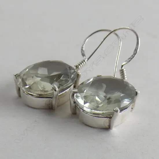 PR STG & GREEN AMETHYST EARRINGS
