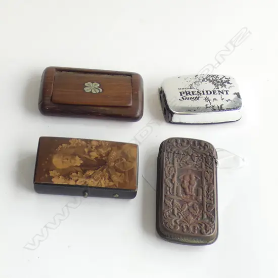 2x TREEN SNUFF + ANOTHER & EP VESTA