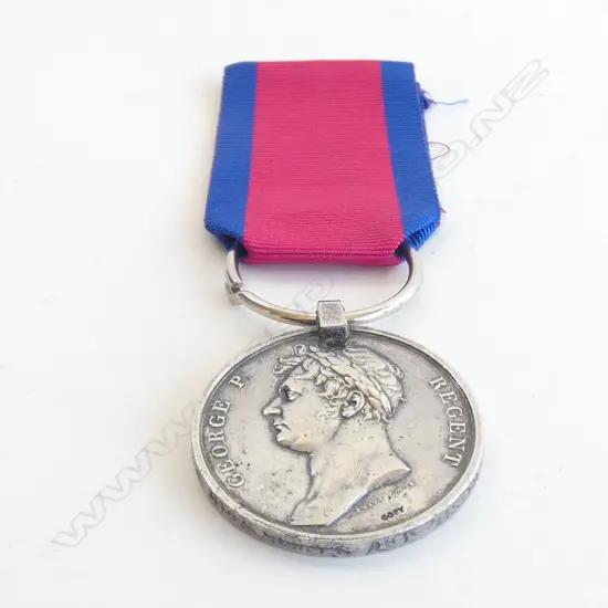 REPLICA WATERLOO MEDAL & TURKISH CRIMEA MEDAL to GUN G. CAMWELL R.H.A