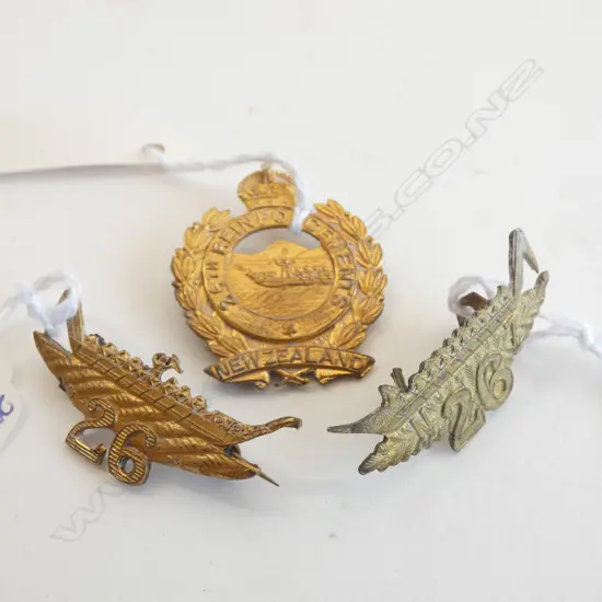 NZ 26th REINFORCEMENTS KC CAP, COLLAR, BADGES 
