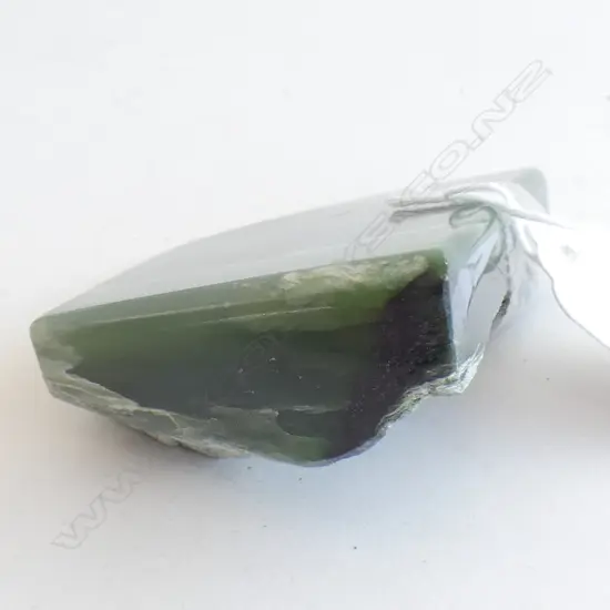 PC HALF POLISHED GREENSTONE  72 X 48MM