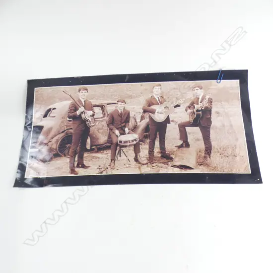 OLD KODAK SEPIA PRINT OF THE BEATLES 460 X 210 MM