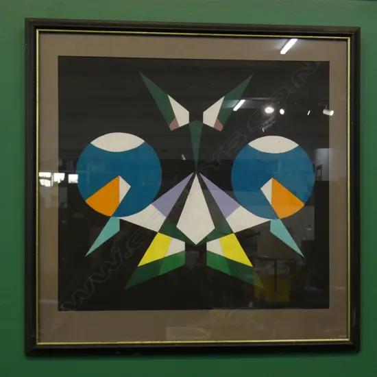 LLOYD HILLYER ABSTRACT ACRYLIC 460x500mm