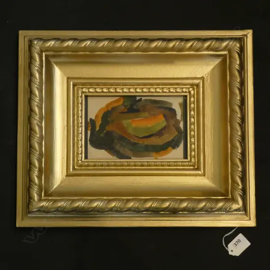 JOHN WEEKS ABSTRACT W/C IN GOLD FRAME 110x170mm 
