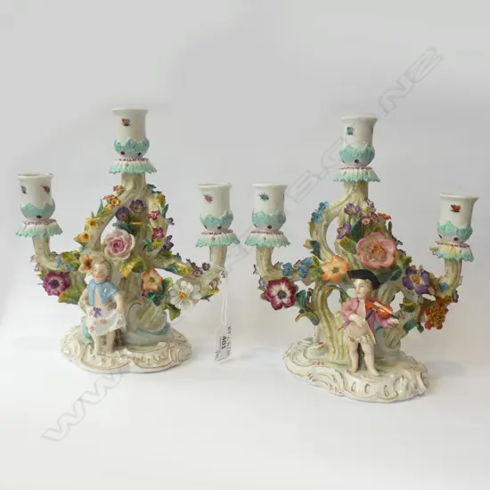 PR DRESDEN STYLE TABLE  CANDELABRAH H.215mm a/f