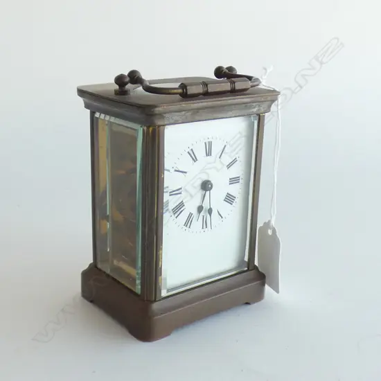BRASS CARRIAGE CLOCK H.110mm