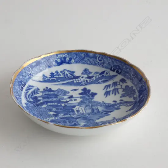 18/19TH CENTURY ENGLISH SAUCER DISH. DIA., 140mm