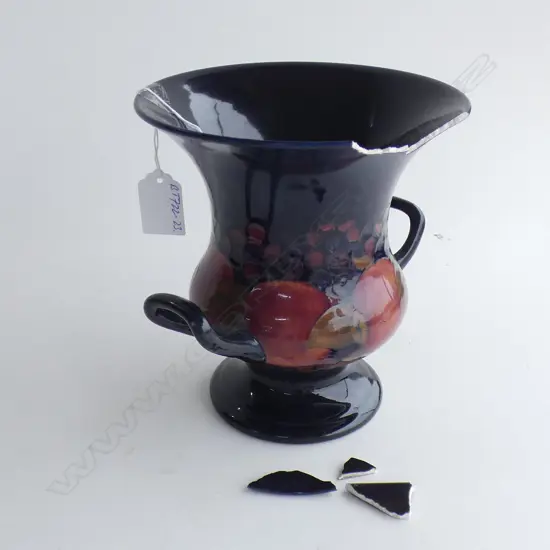 MOORCROFT POMEGRANAT EWER RESTORED AND DAMAGED H.170mm