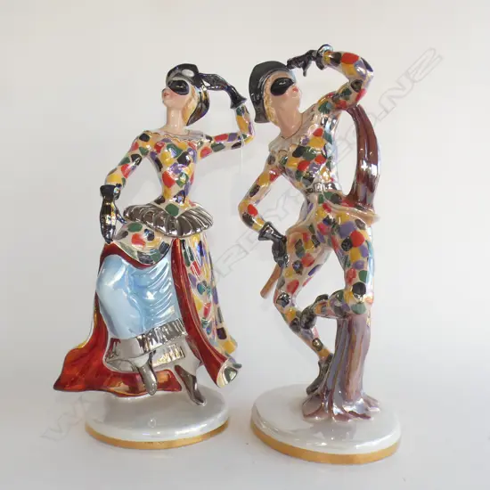 PR ITALIAN LUSTRE JESTER FIGURES H.410mm