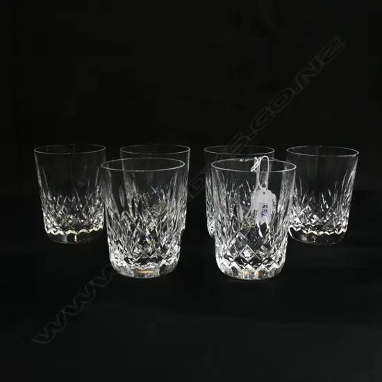 6 WATERFORD LISMORE TUMBLERS H.90mm
