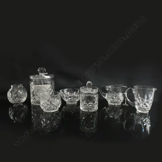 7 PCES ASST. CRYSTAL INCL. 3 WATERFORD