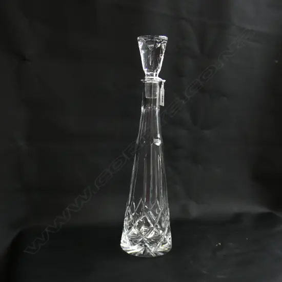 TALL CRYSTAL DECANTER BY 'BLOCK' H.395mm